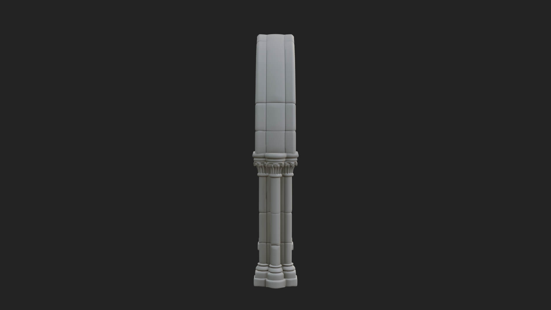 Gothic Arch Doorway Model Design 7 3D Print Model 3D Model