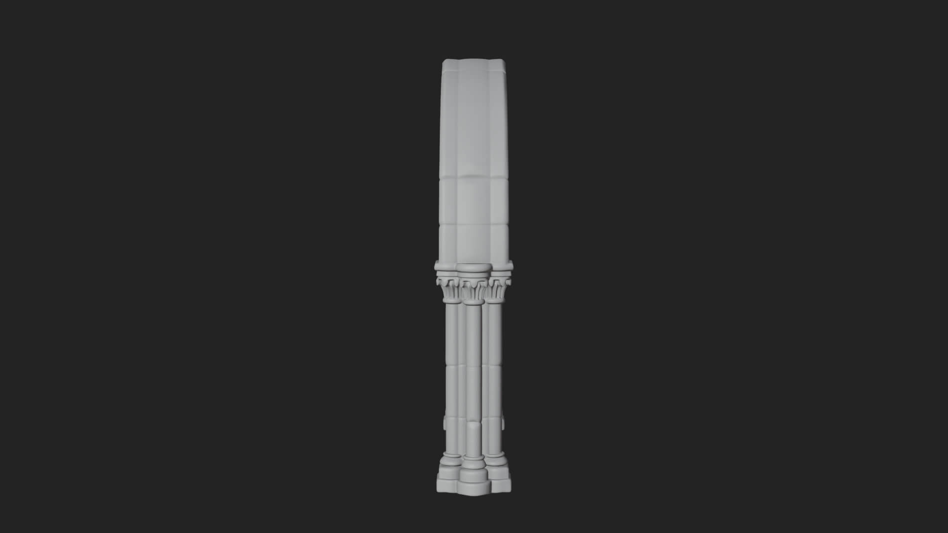 Gothic Arch Doorway Model Design 7 3D Print Model 3D Model