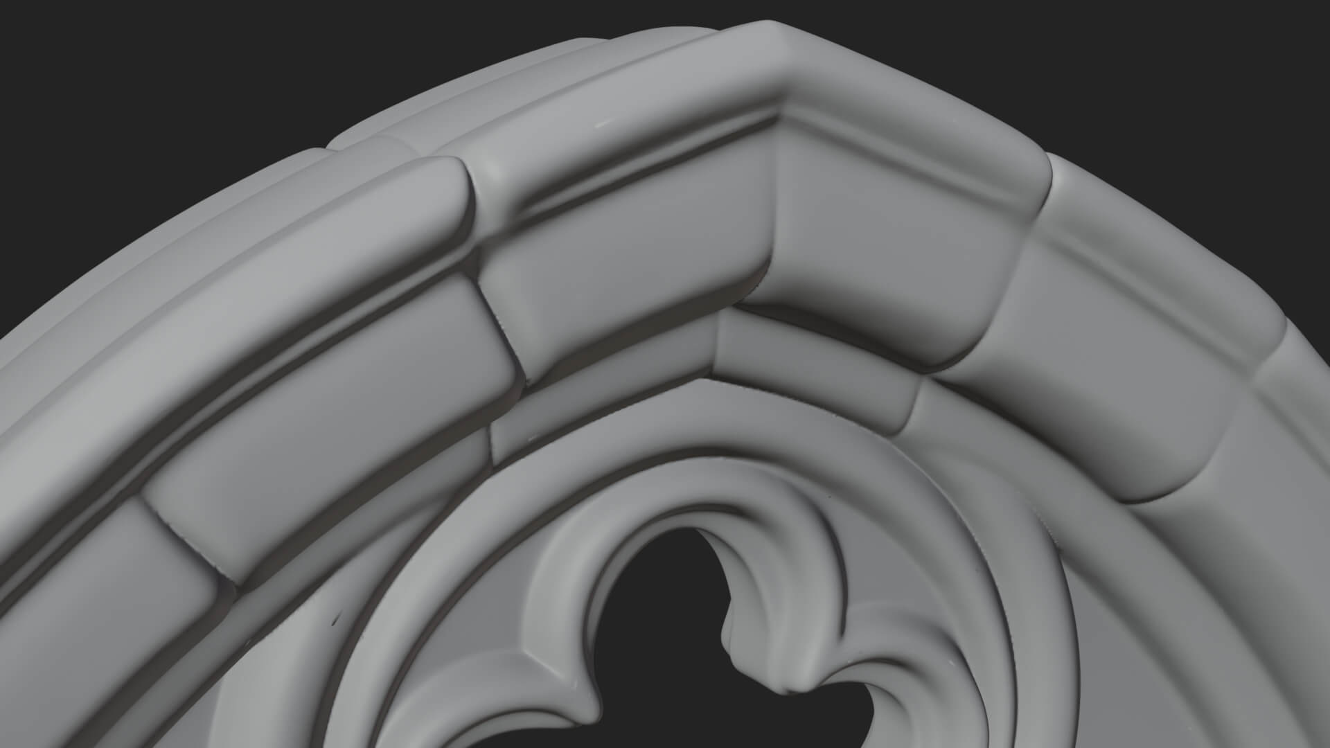 Gothic Arch Doorway Model Design 7 3D Print Model 3D Model