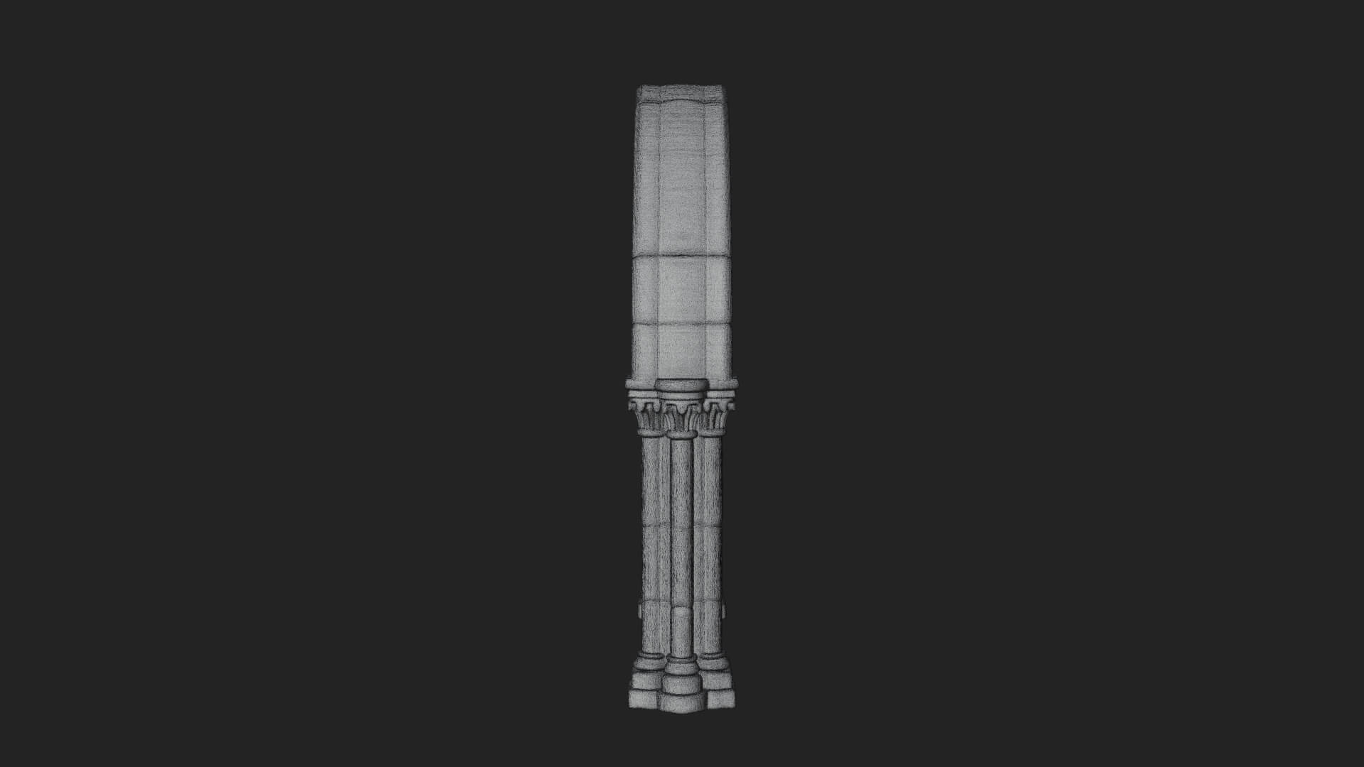 Gothic Arch Doorway Model Design 7 3D Print Model 3D Model