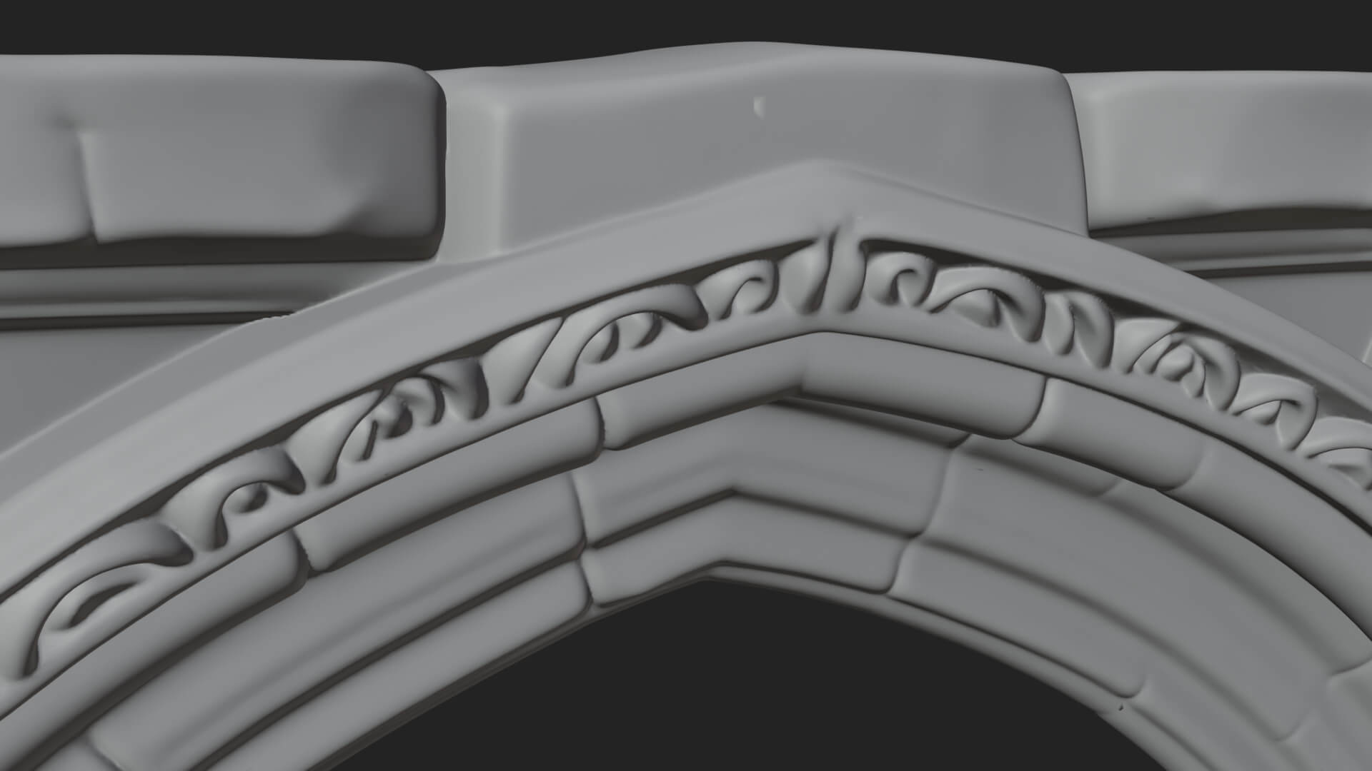 Gothic Arch Doorway Model Design 8 3D Print Model 3D Model