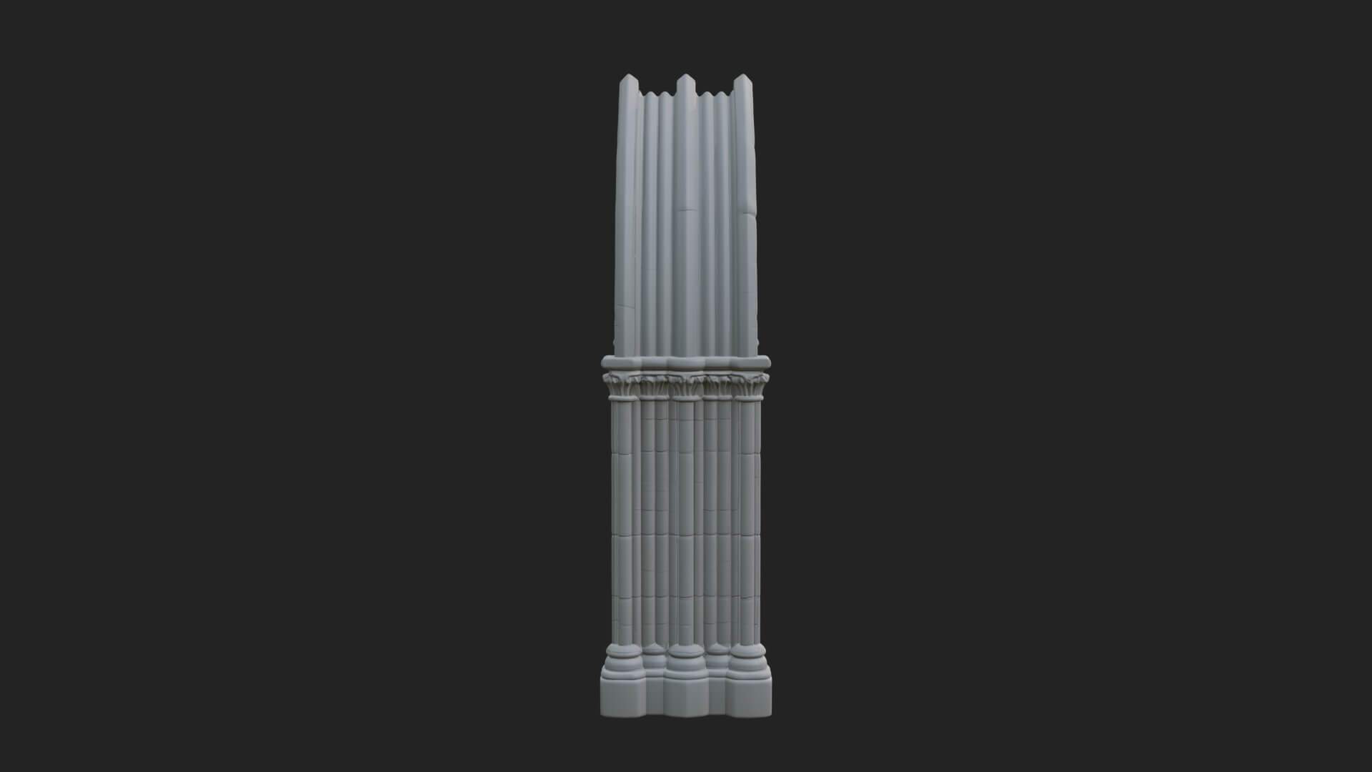 Gothic Arch Doorway Model Design 9 3D Print Model 3D Model