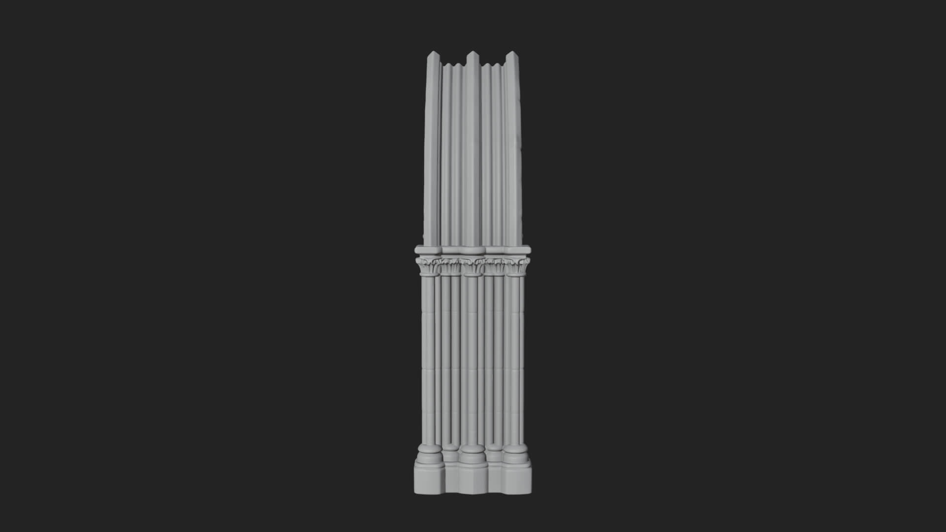 Gothic Arch Doorway Model Design 9 3D Print Model 3D Model