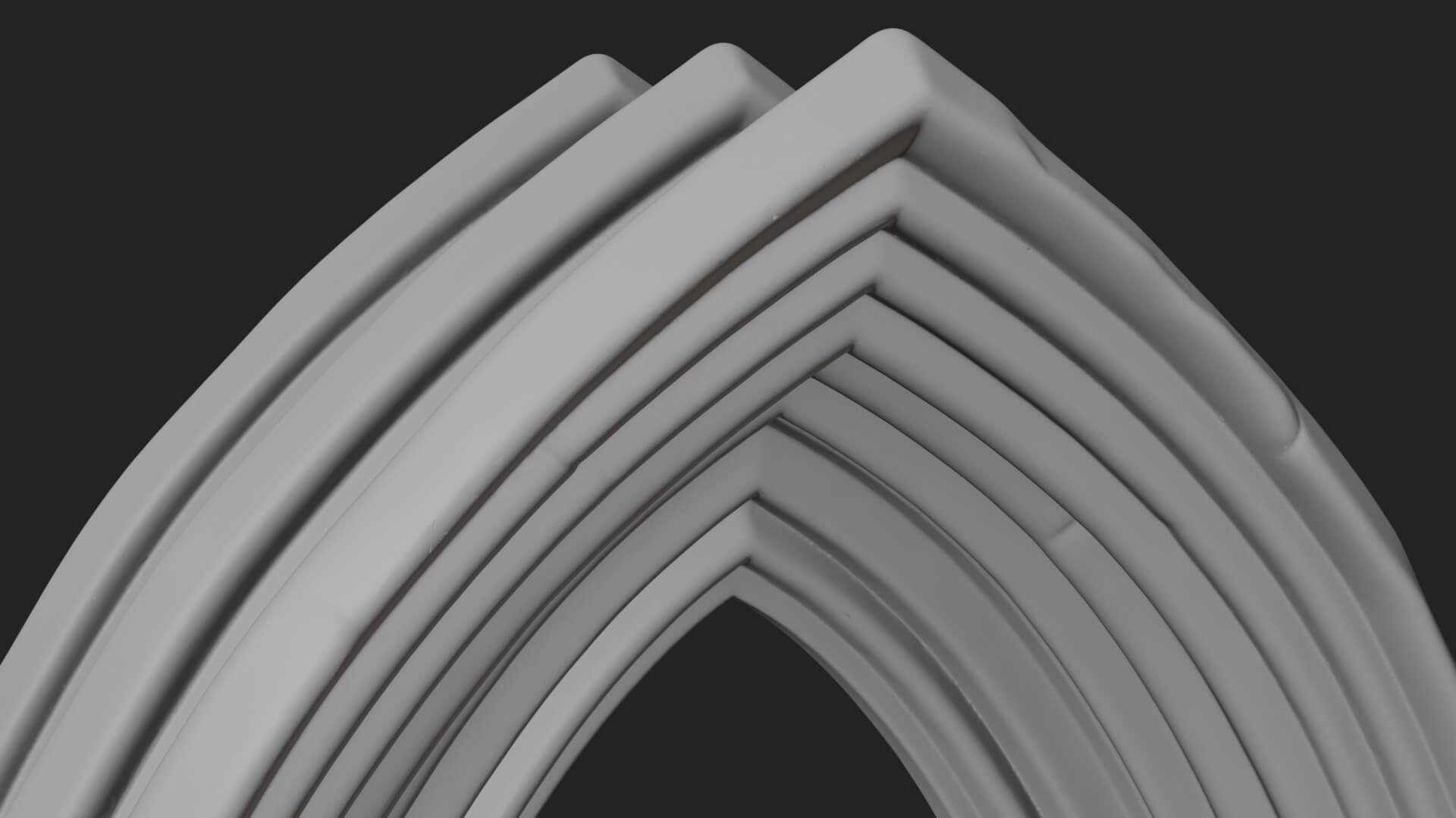 Gothic Arch Doorway Model Design 9 3D Print Model 3D Model