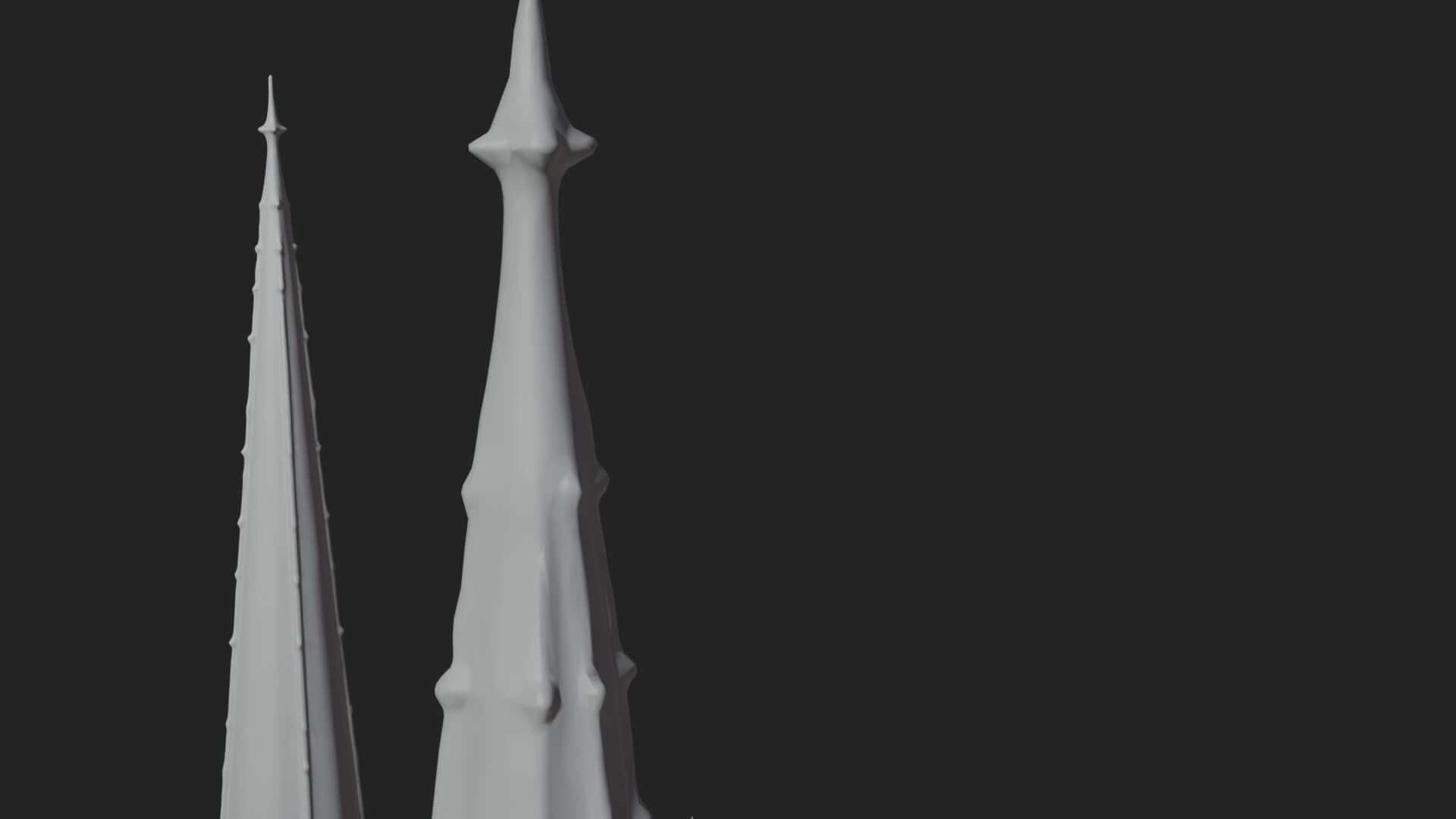 Gothic Cathedral Tower Model Design 10 3D Print Model 3D Model