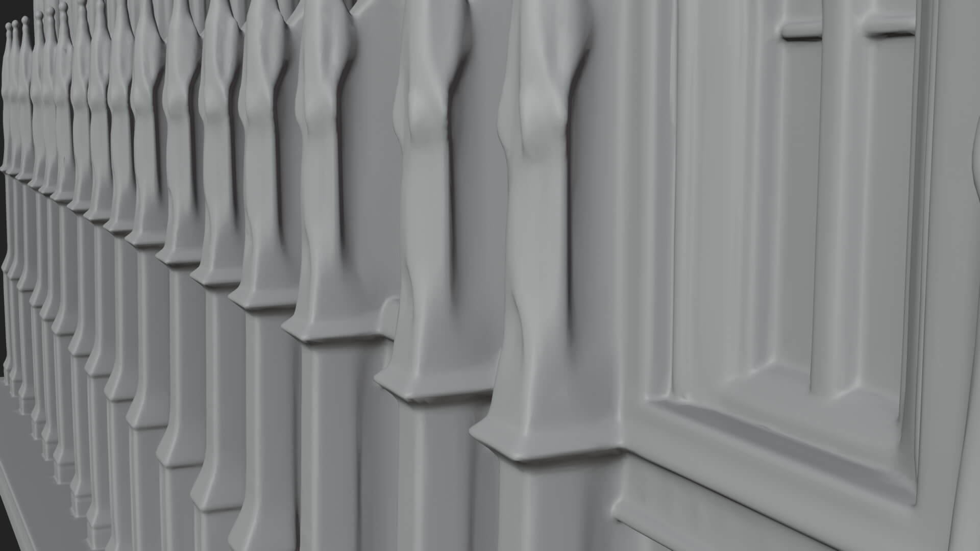 Gothic Cathedral Tower Model Design 6 3D Print Model 3D Model
