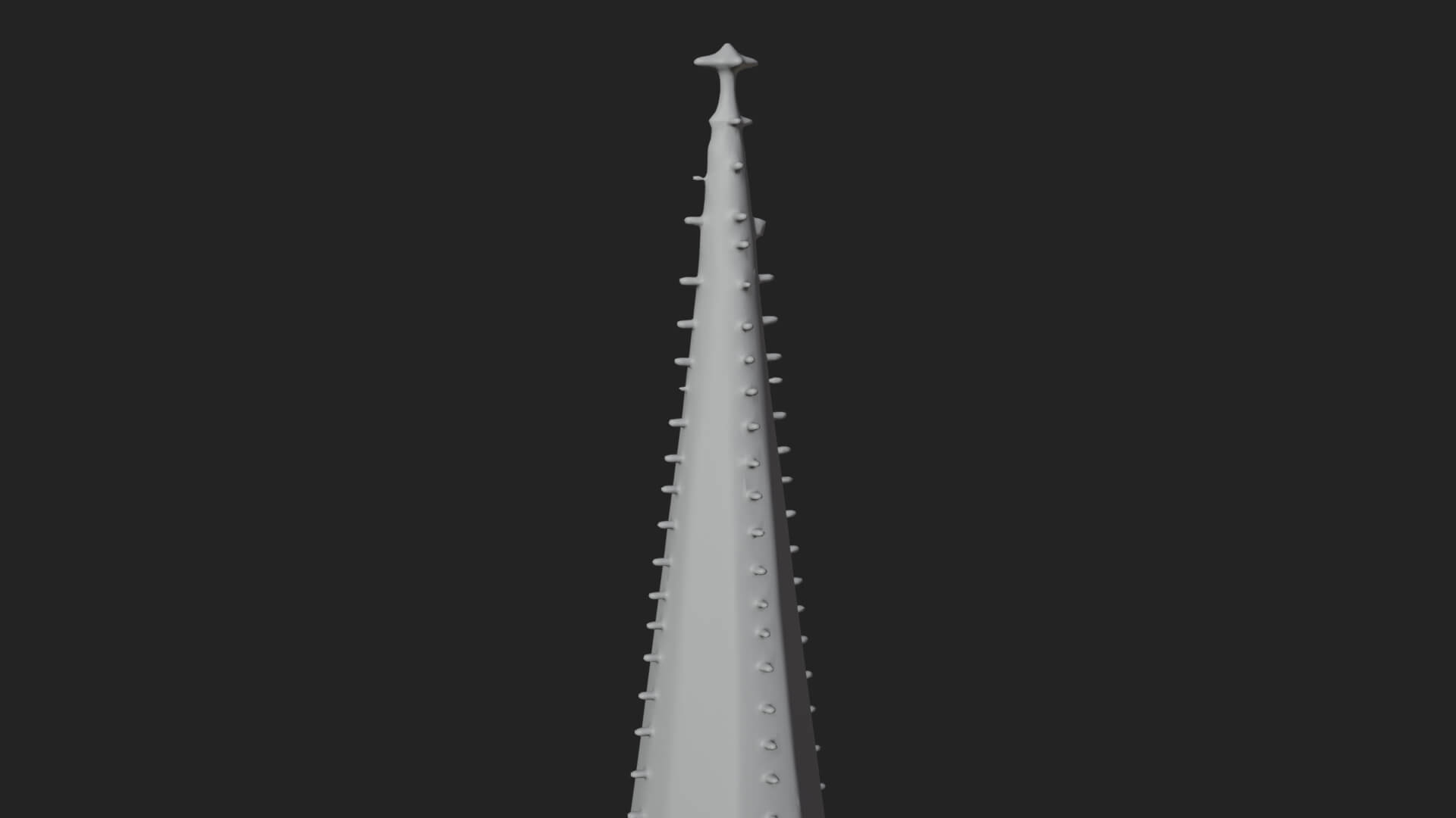 Gothic Cathedral Tower Model Design 8 3D Print Model 3D Model