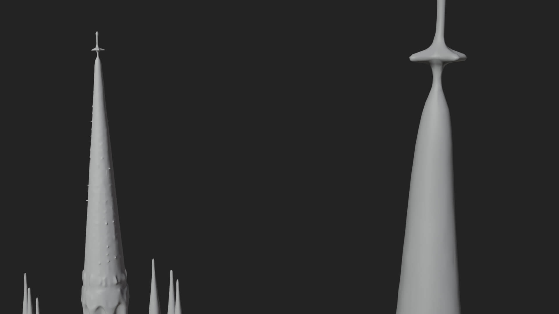 Gothic Cathedral Tower Model Design 9 3D Print Model 3D Model