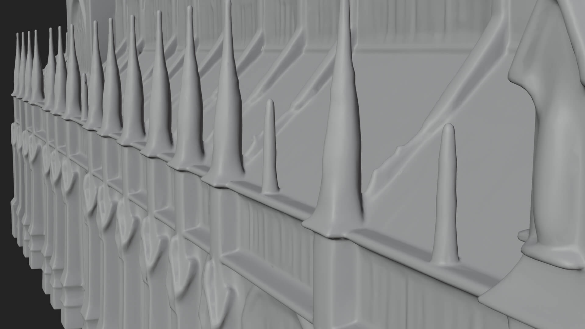 Gothic Cathedral Tower Model Design 9 3D Print Model 3D Model