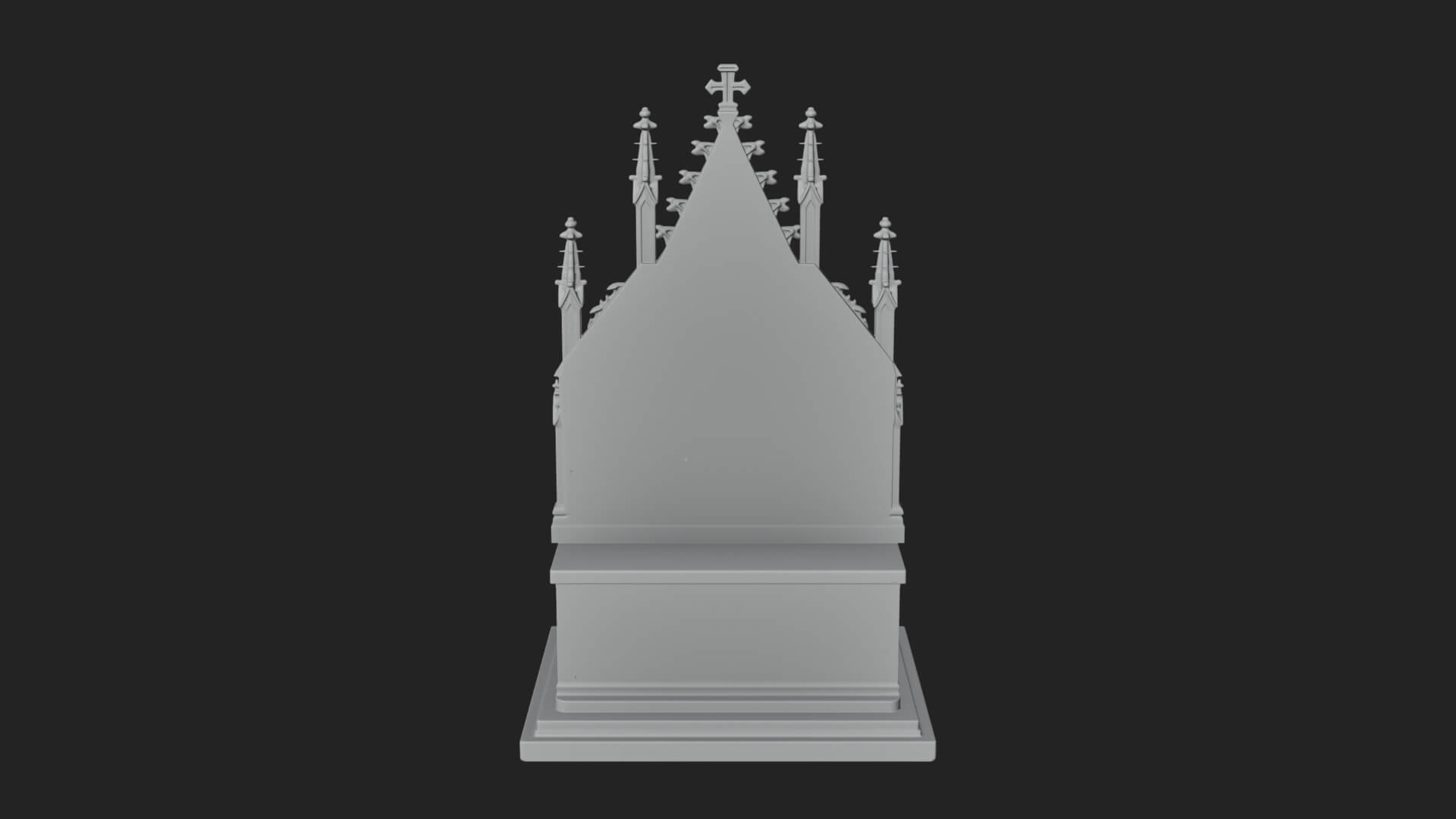 Gothic Church Altar Model Design 2 3D Print Model 3D Model