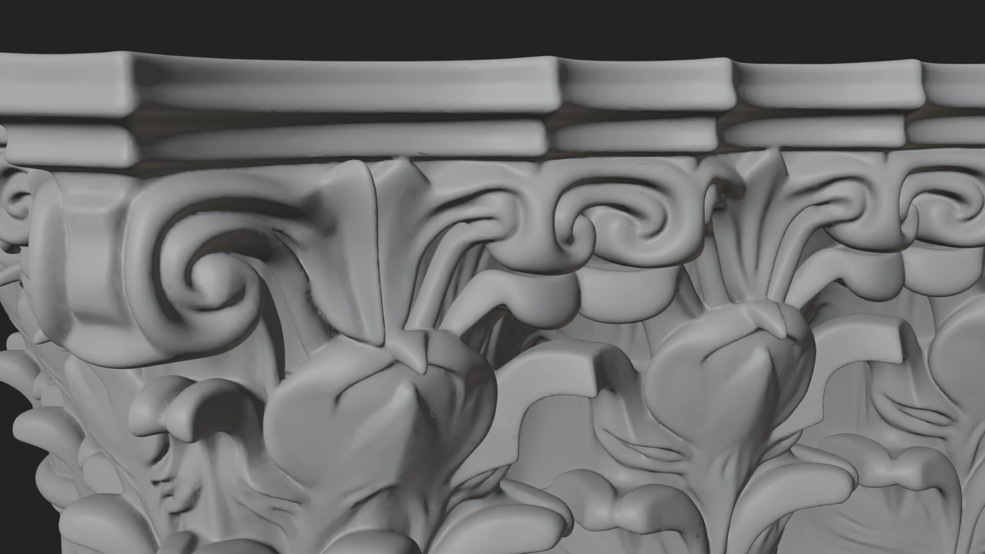 Gothic Cluster Column Design 4 3D Print Model 3D Model