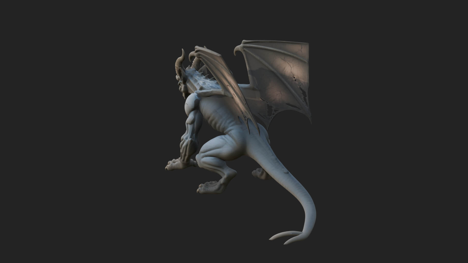 Gothic Gargoyle Statue Design 10 3D Print Model 3D Model