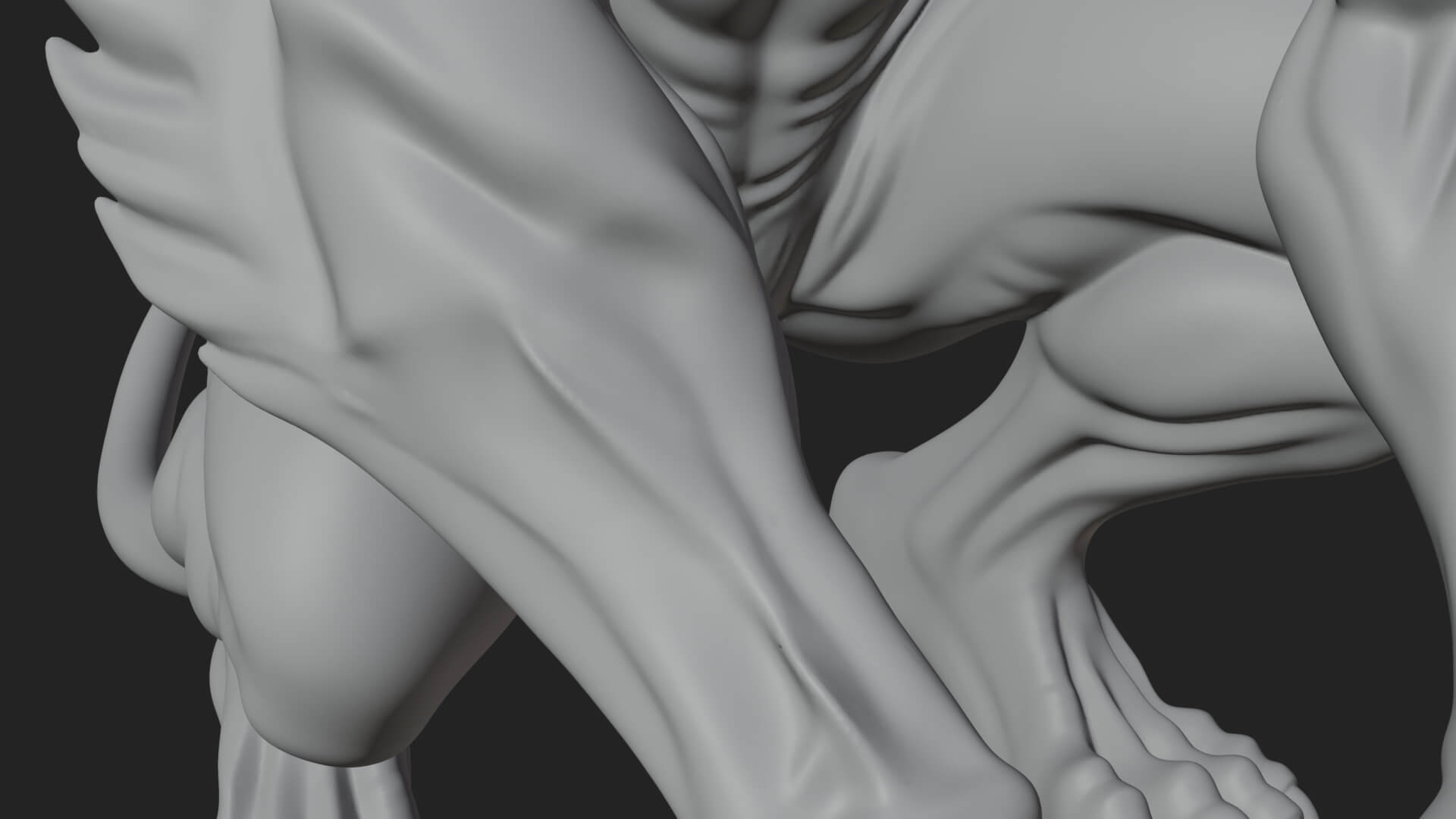 Gothic Gargoyle Statue Design 11 3D Print Model 3D Model
