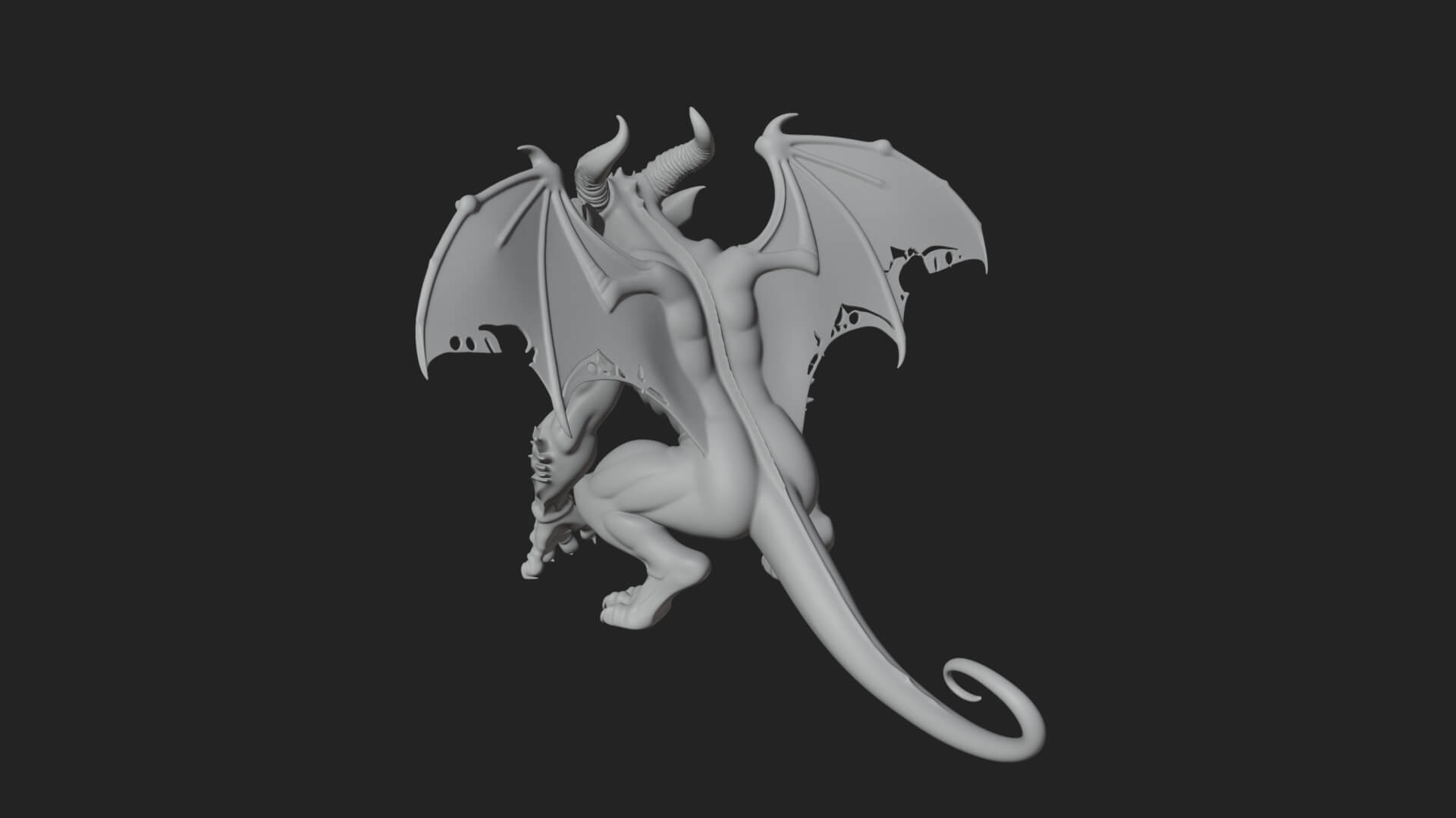 Gothic Gargoyle Statue Design 12 3d Print Model 3D Model