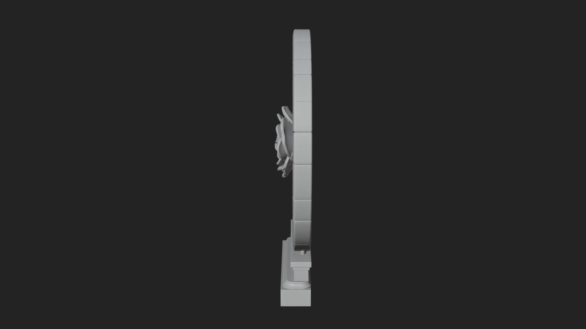 Gothic Rose Window Ornament Design 1 3D Print Model 3D Model