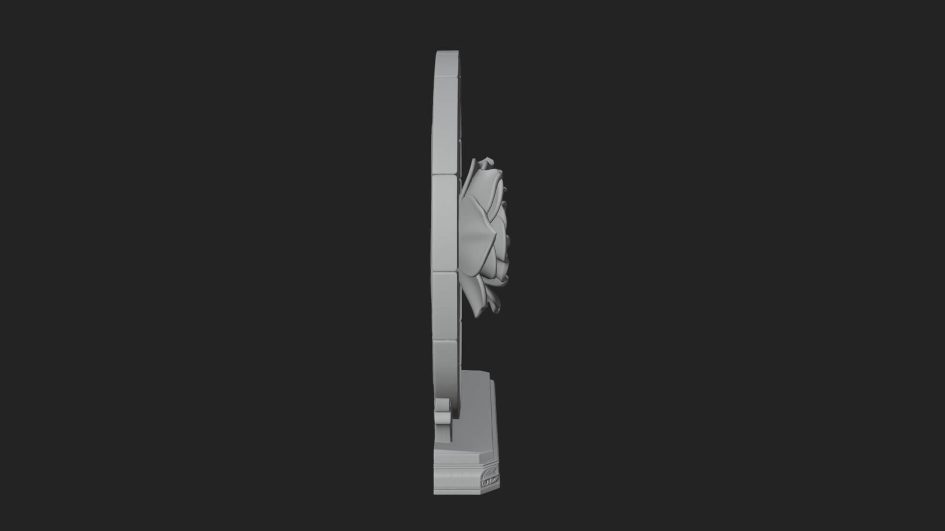 Gothic Rose Window Ornament Design 3 3D Print Model 3D Model