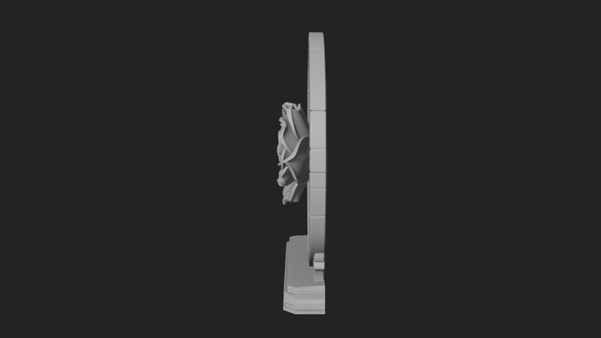 Gothic Rose Window Ornament Design 3 3D Print Model 3D Model