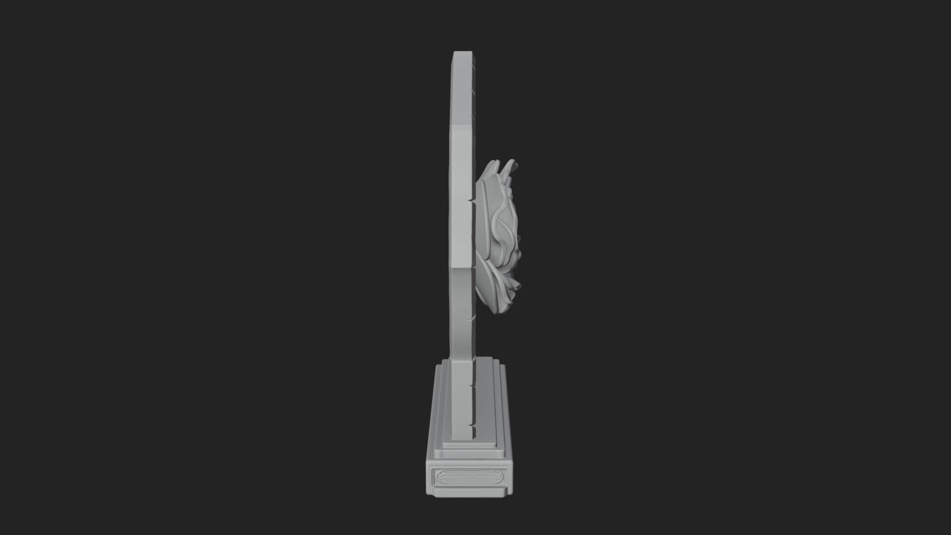 Gothic Rose Window Ornament Design 4 3D Print Model 3D Model
