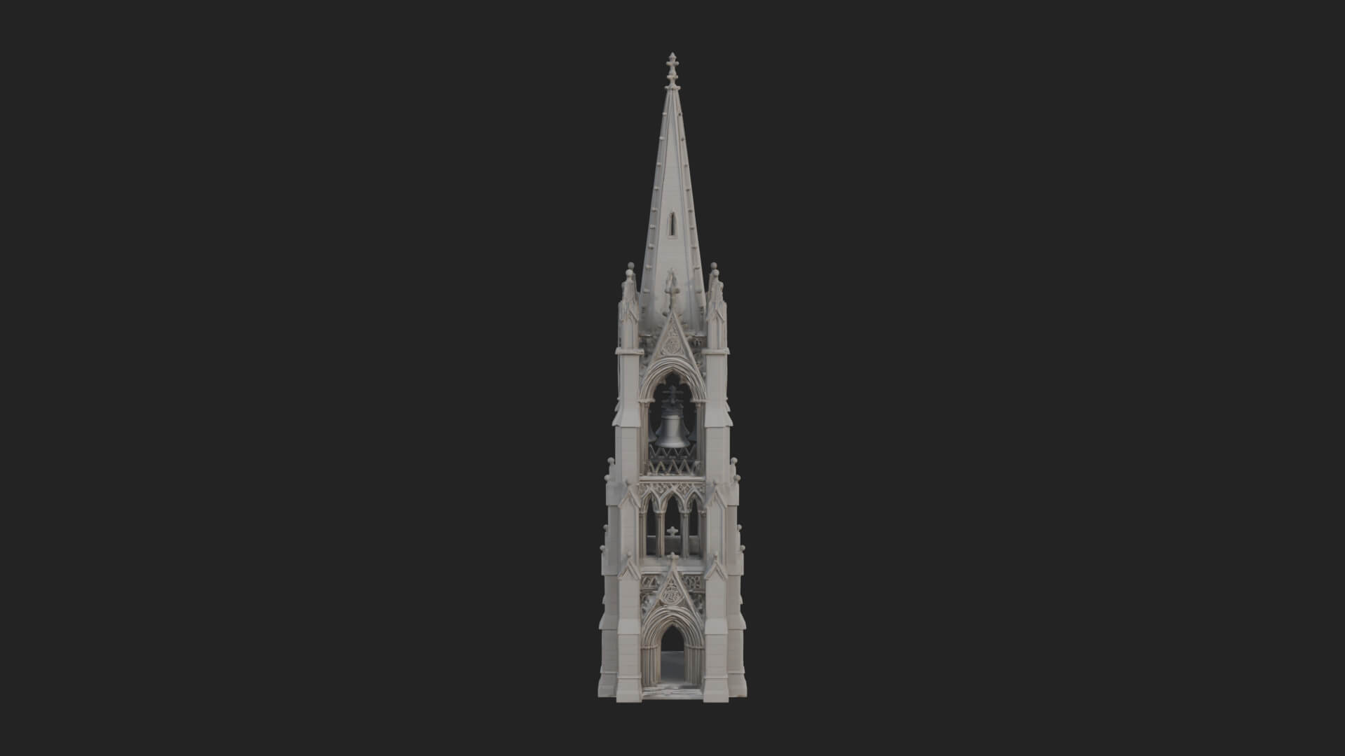 Gothic Spire Tower Design 10 3D Print Model 3D Model