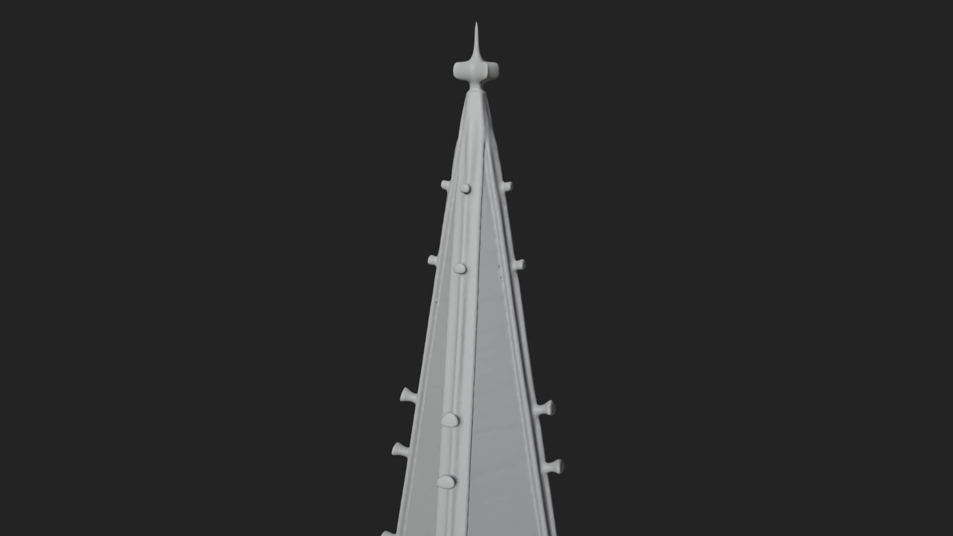 Gothic Spire Tower Design 11 3D Print Model 3D Model
