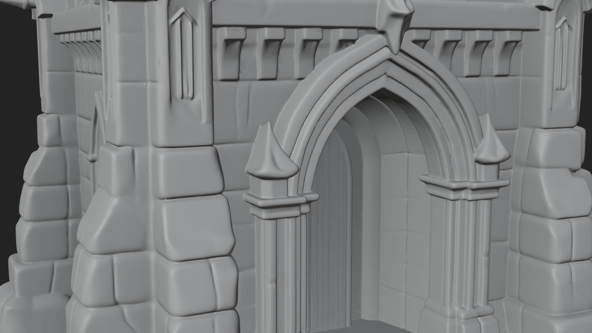 Gothic Spire Tower Design 12 3D Print Model 3D Model