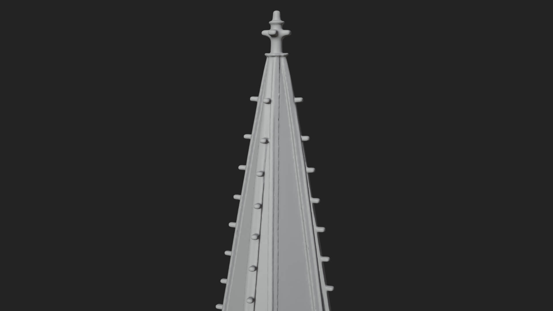 Gothic Spire Tower Design 13 3D Print Model 3D Model