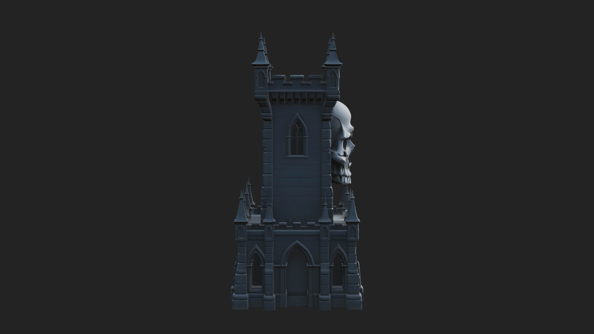 Gothic Spire Tower Design 14 3D Print Model 3D Model