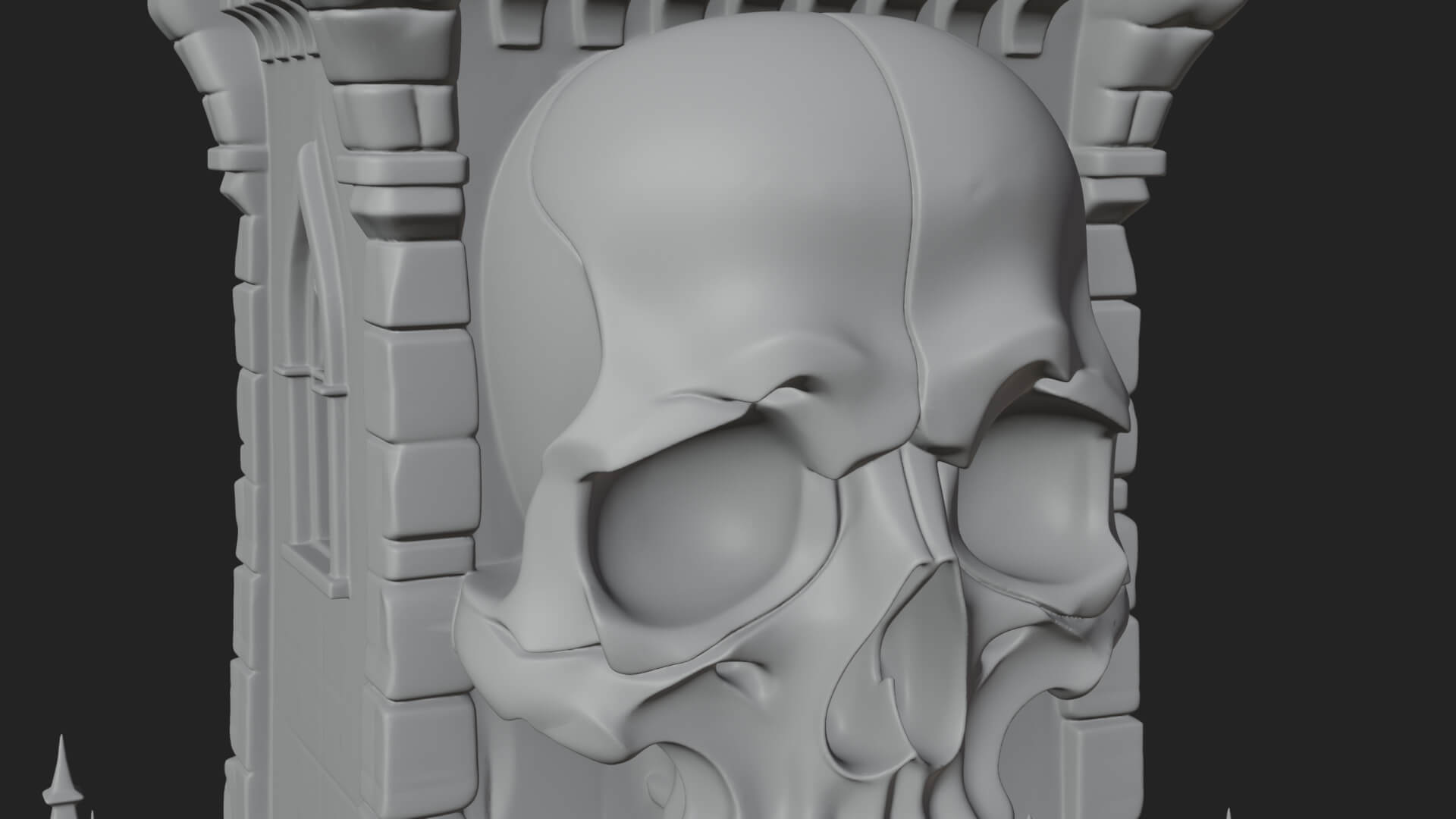 Gothic Spire Tower Design 14 3D Print Model 3D Model