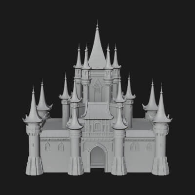 Gothic Spire Tower Design 3 3D Print Model