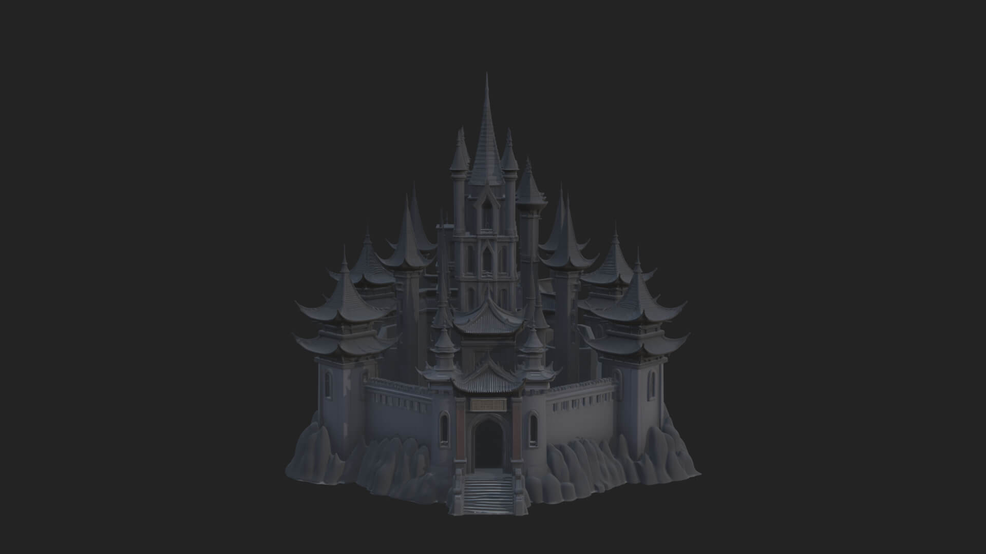 Gothic Spire Tower Design 5 3D Print Model 3D Model