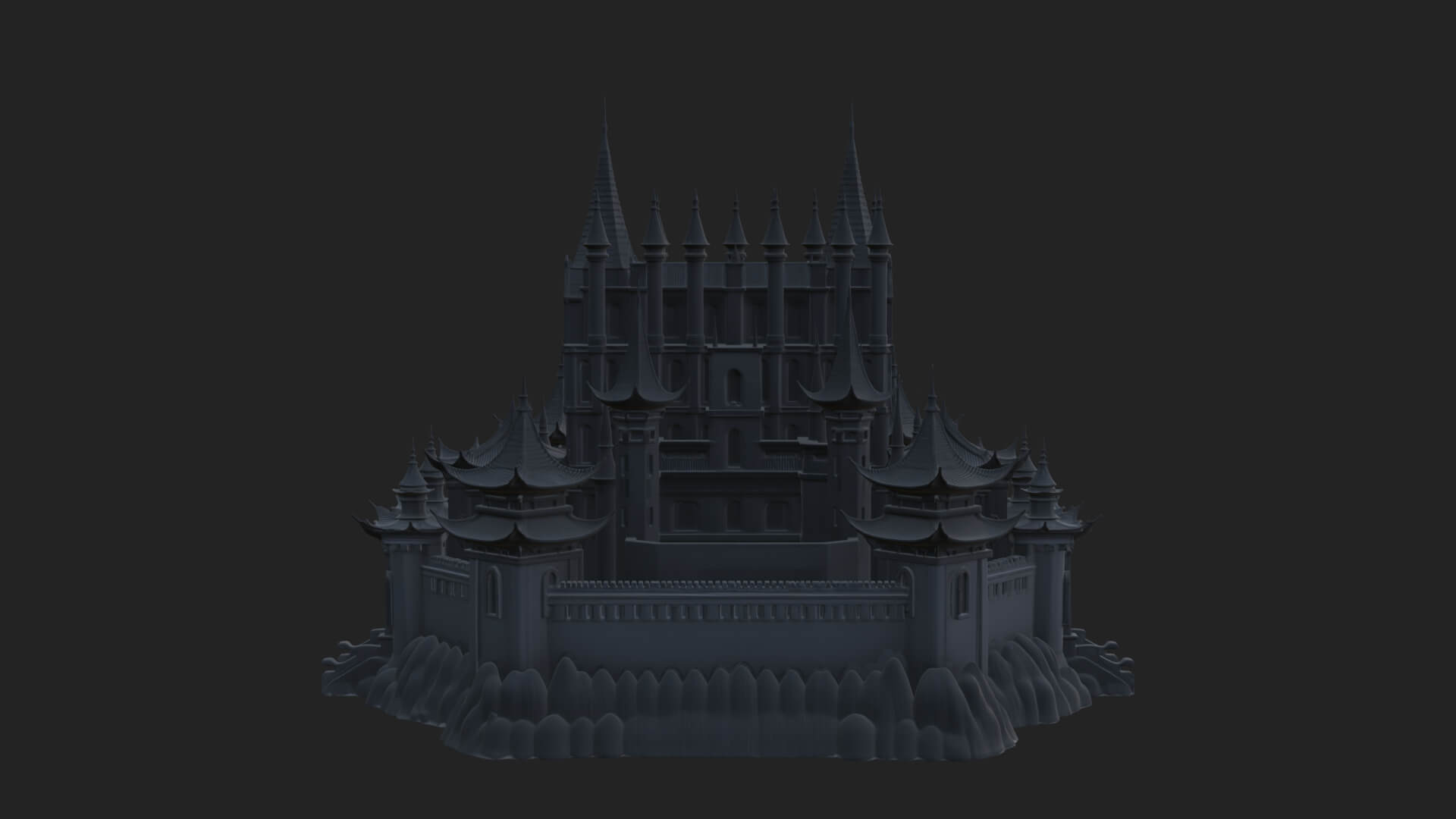 Gothic Spire Tower Design 5 3D Print Model 3D Model