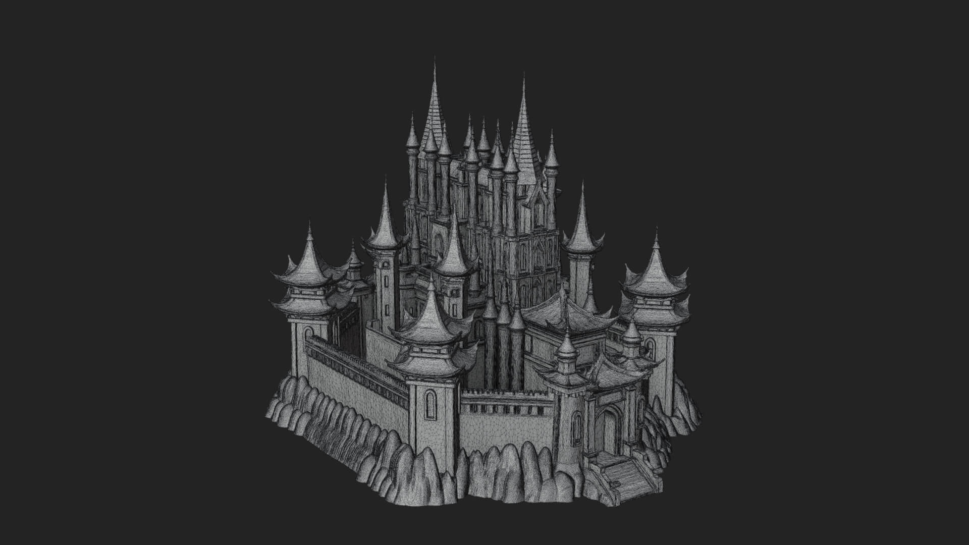 Gothic Spire Tower Design 5 3D Print Model 3D Model