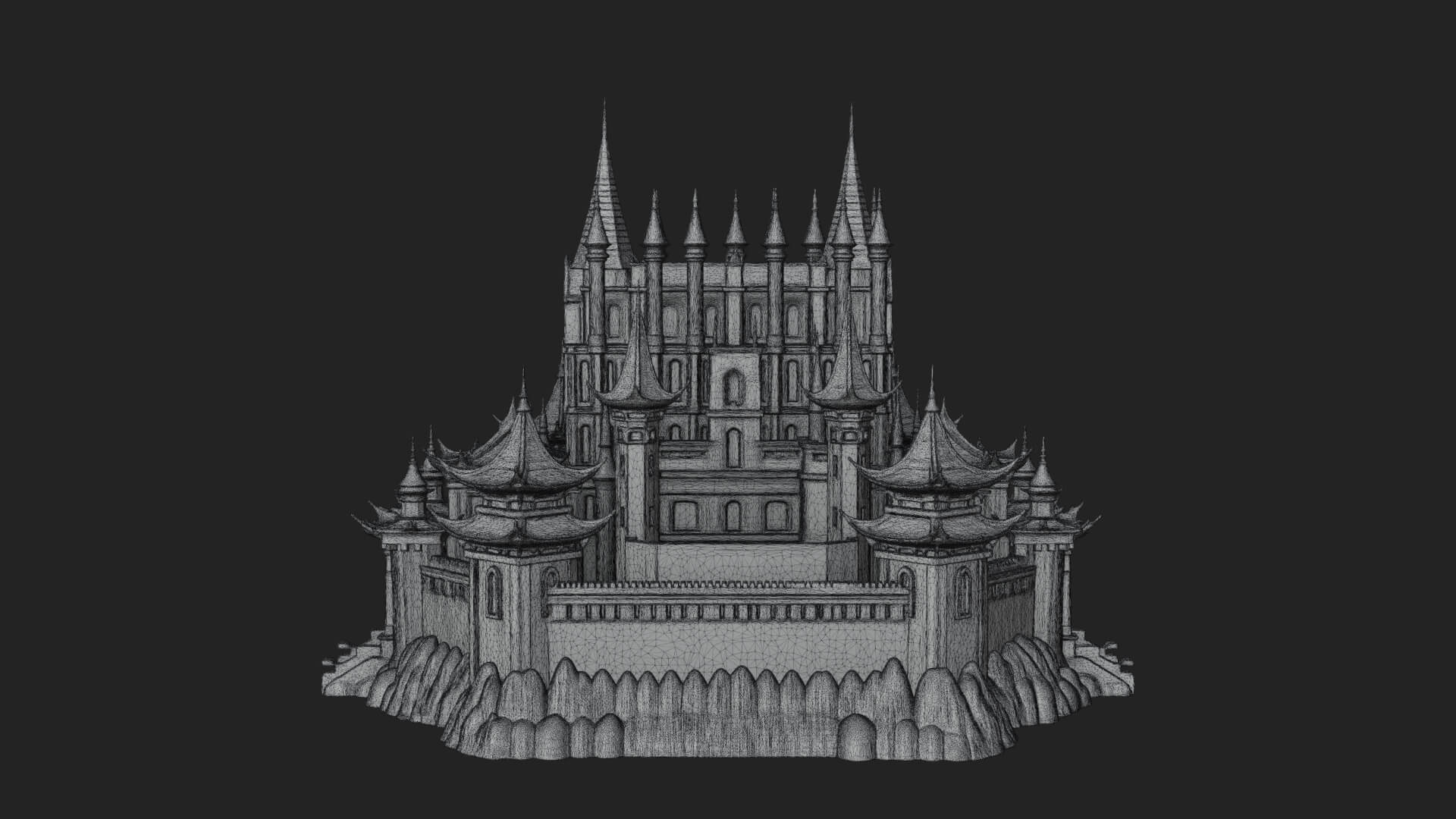 Gothic Spire Tower Design 5 3D Print Model 3D Model