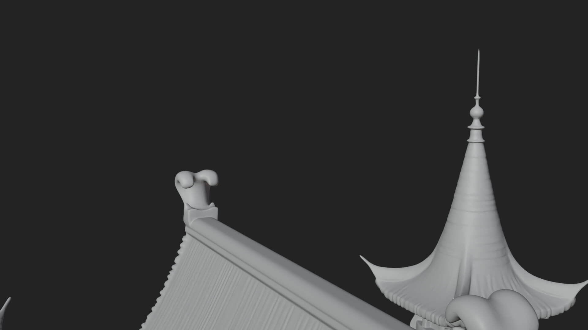 Gothic Spire Tower Design 6 3D Print Model 3D Model