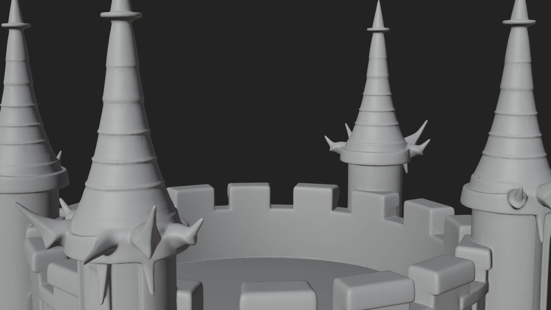 Gothic Spire Tower Design 7 3D Print Model 3D Model
