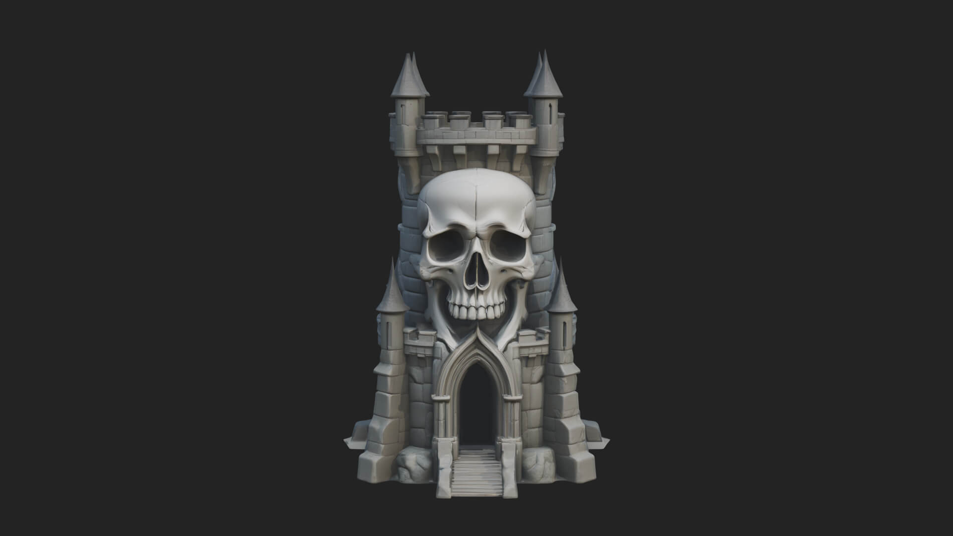 Gothic Spire Tower Design 8 3D Print Model 3D Model