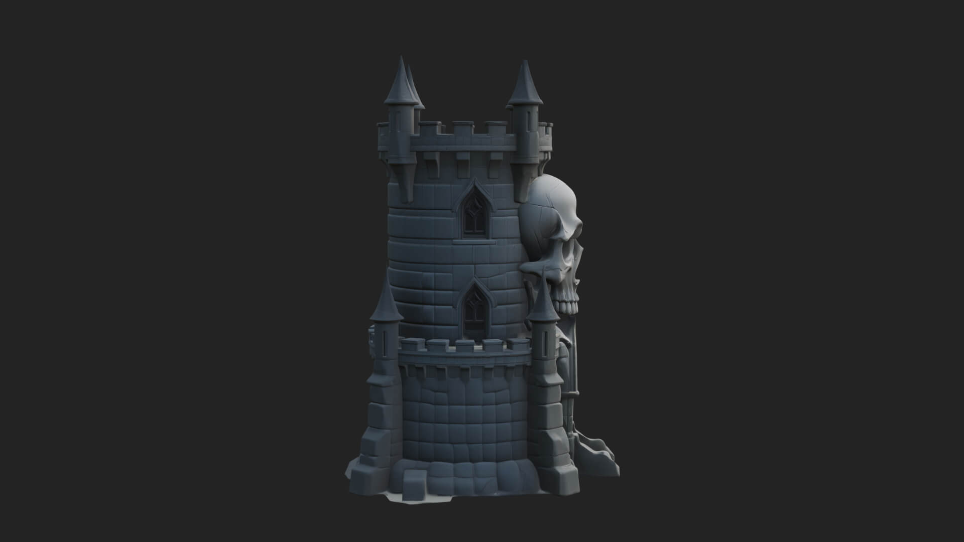 Gothic Spire Tower Design 8 3D Print Model 3D Model