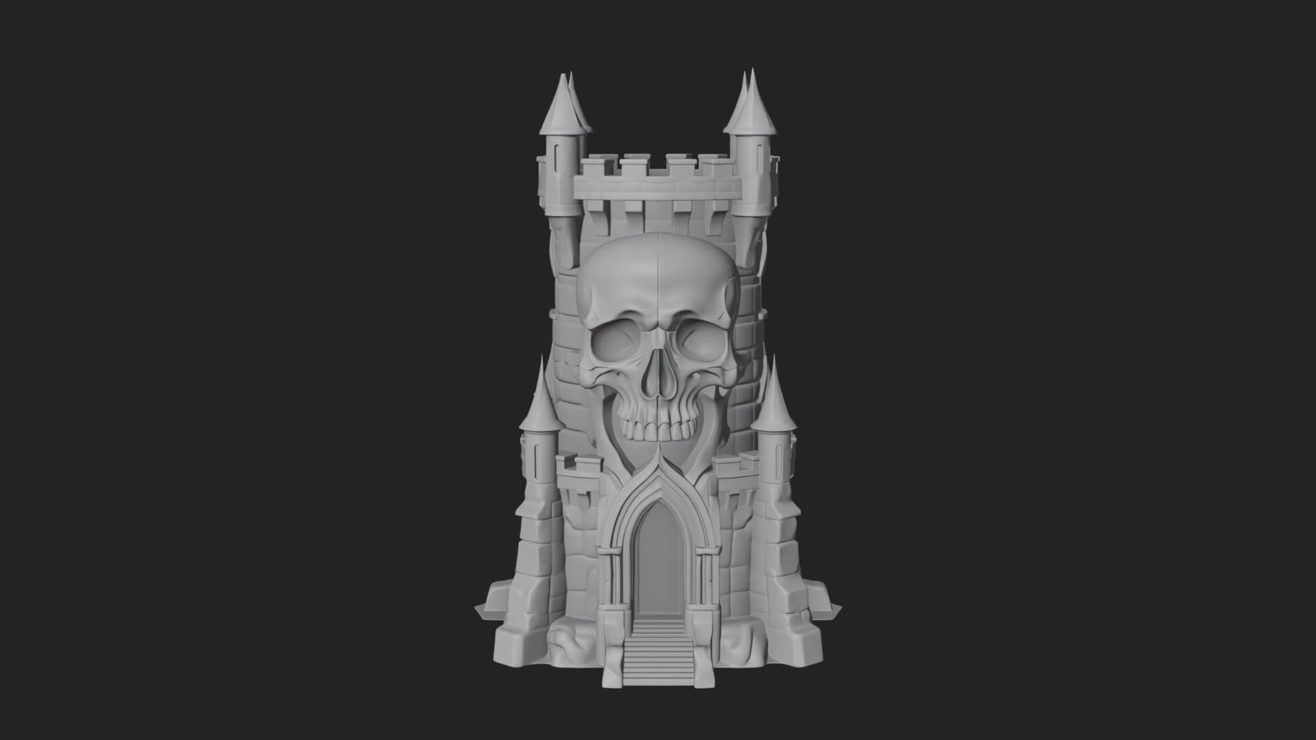 Gothic Spire Tower Design 8 3D Print Model 3D Model