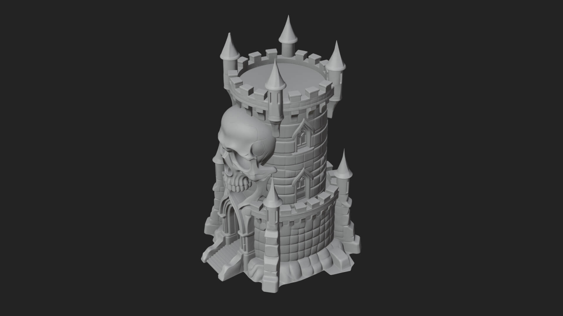 Gothic Spire Tower Design 8 3D Print Model 3D Model