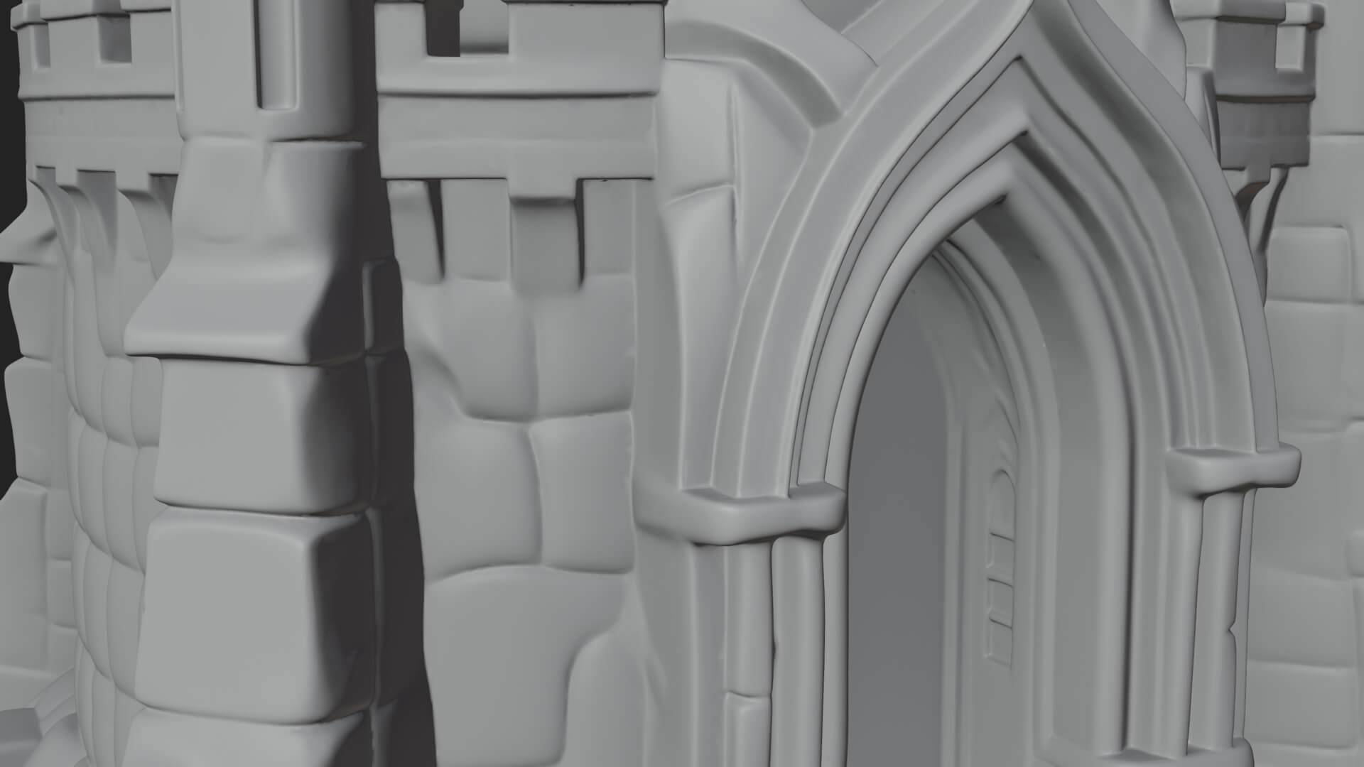 Gothic Spire Tower Design 8 3D Print Model 3D Model