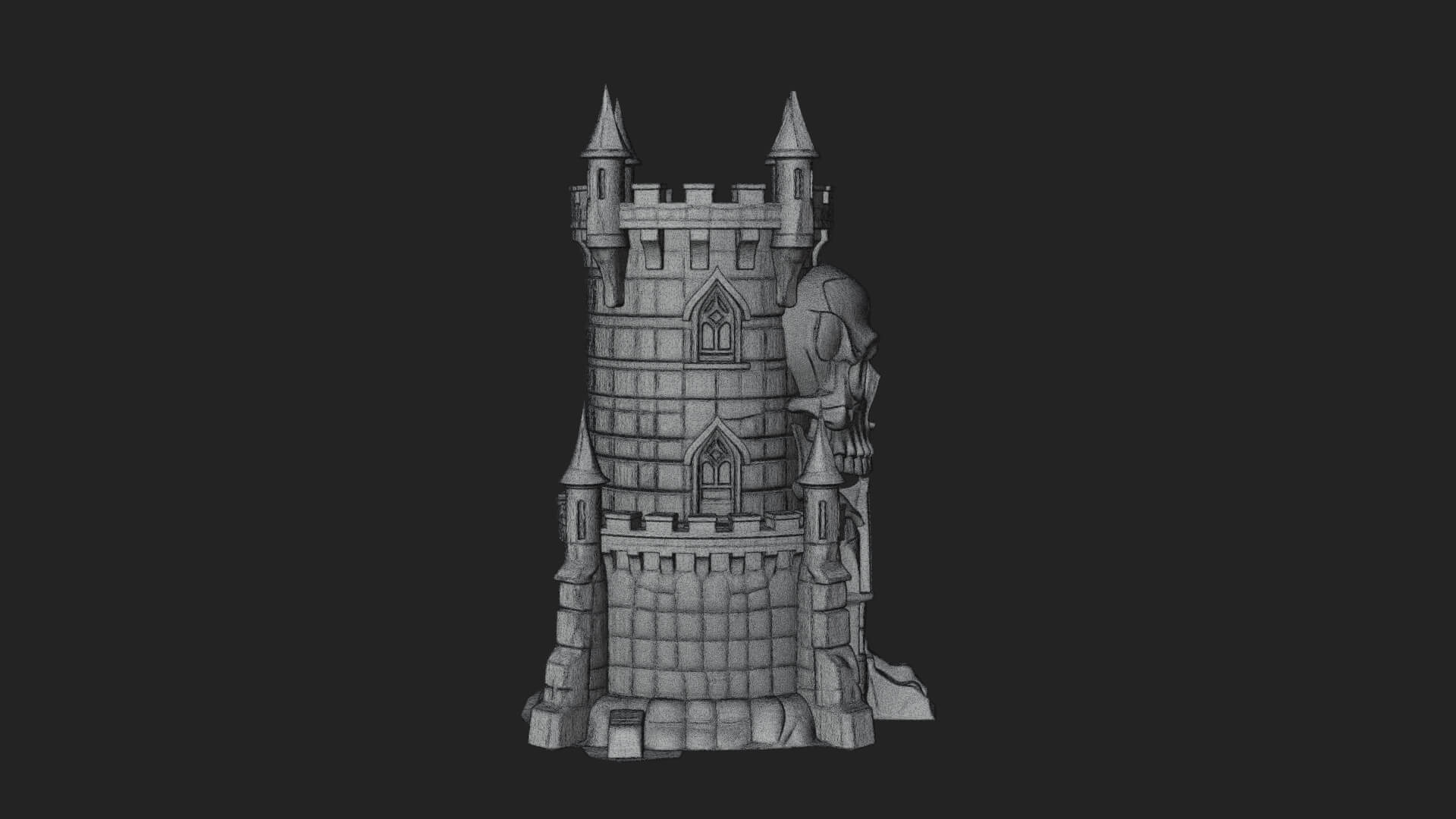 Gothic Spire Tower Design 8 3D Print Model 3D Model