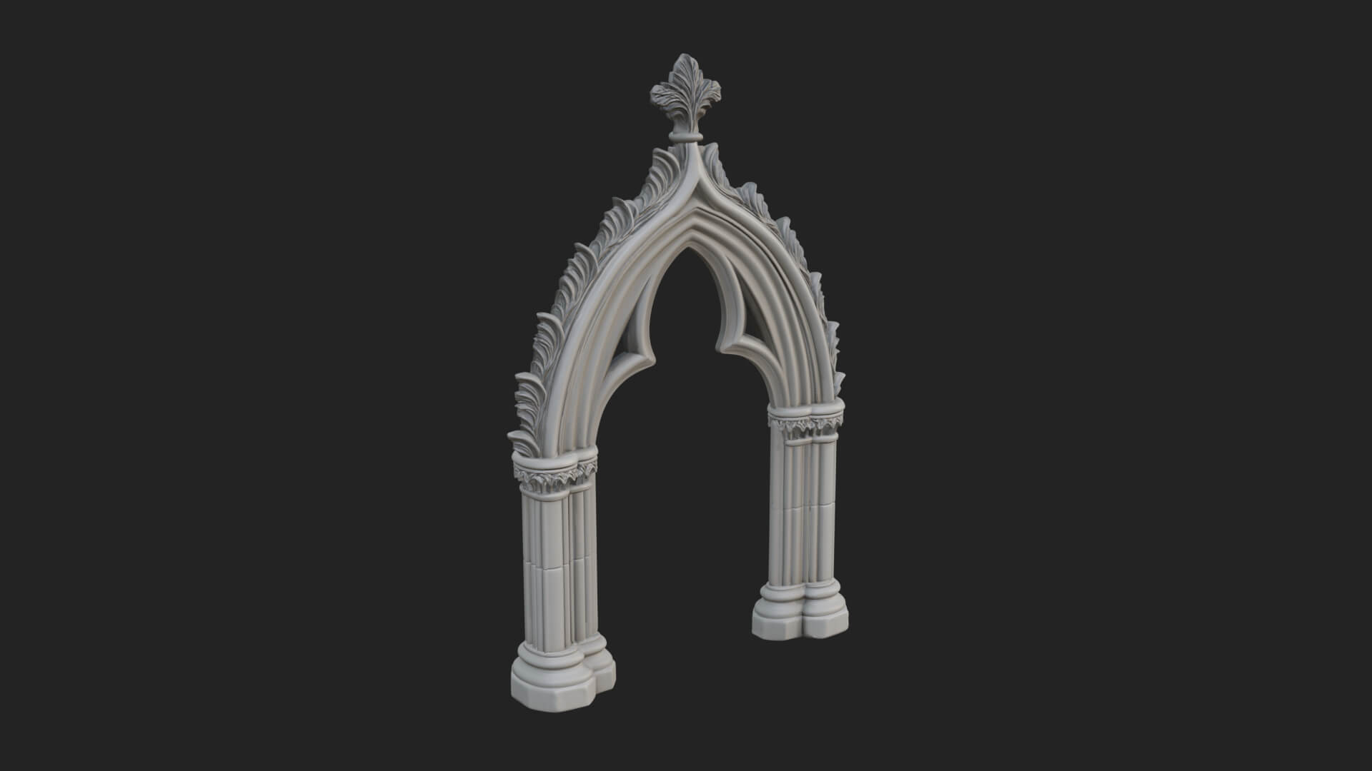 Gothic Stone Arch Design 3 3D Print Model 3D Model