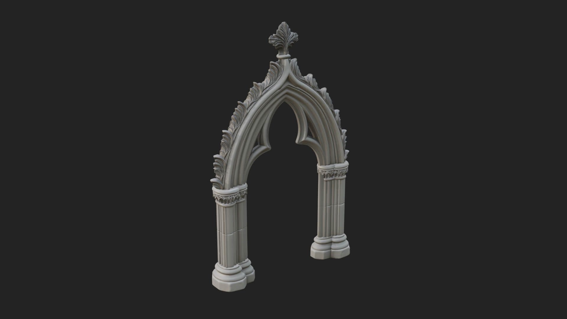 Gothic Stone Arch Design 3 3D Print Model 3D Model