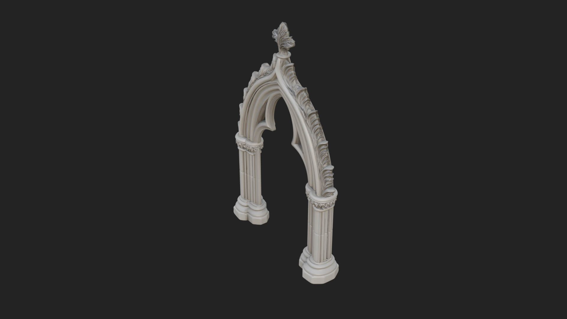 Gothic Stone Arch Design 3 3D Print Model 3D Model