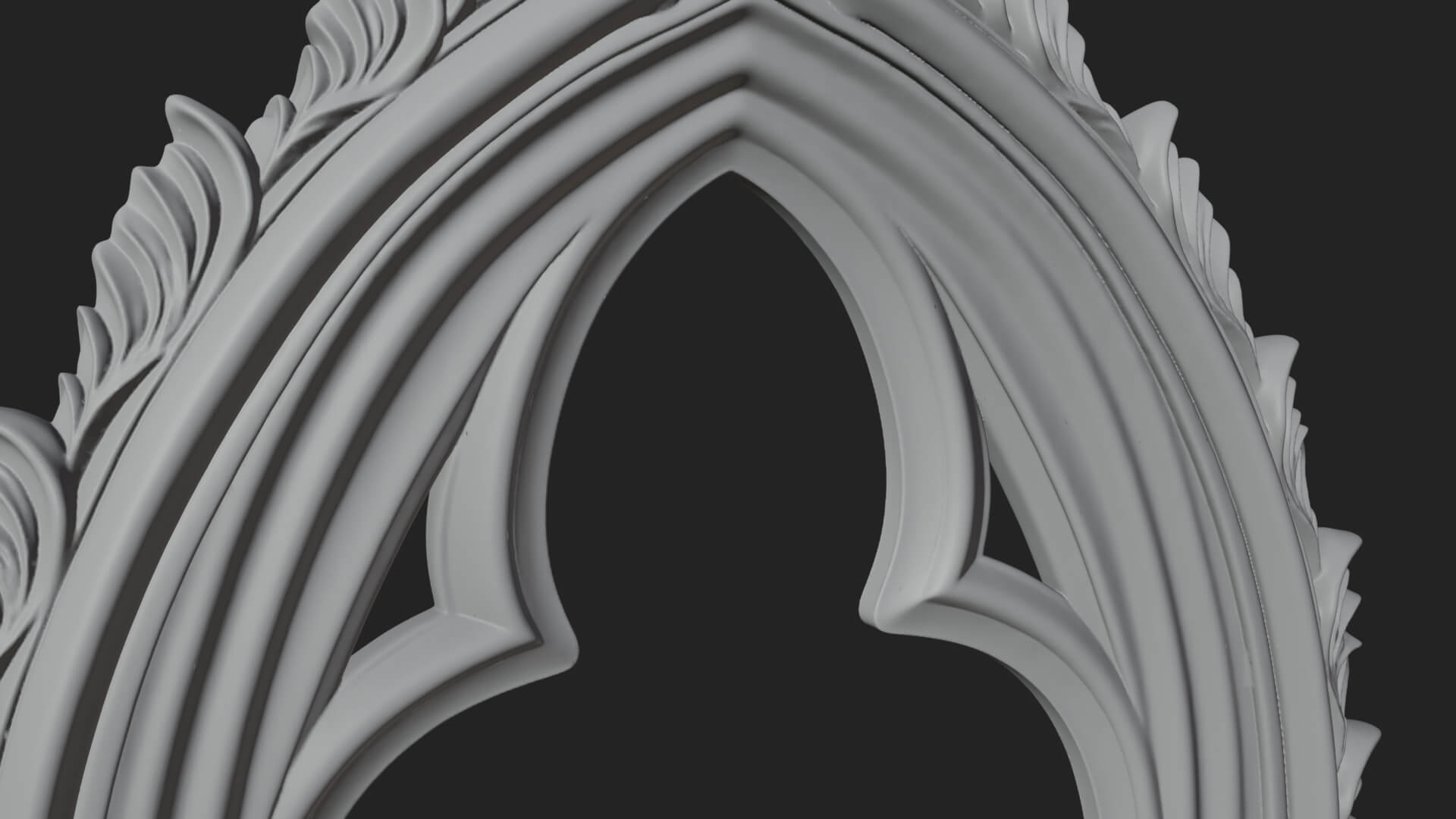 Gothic Stone Arch Design 3 3D Print Model 3D Model