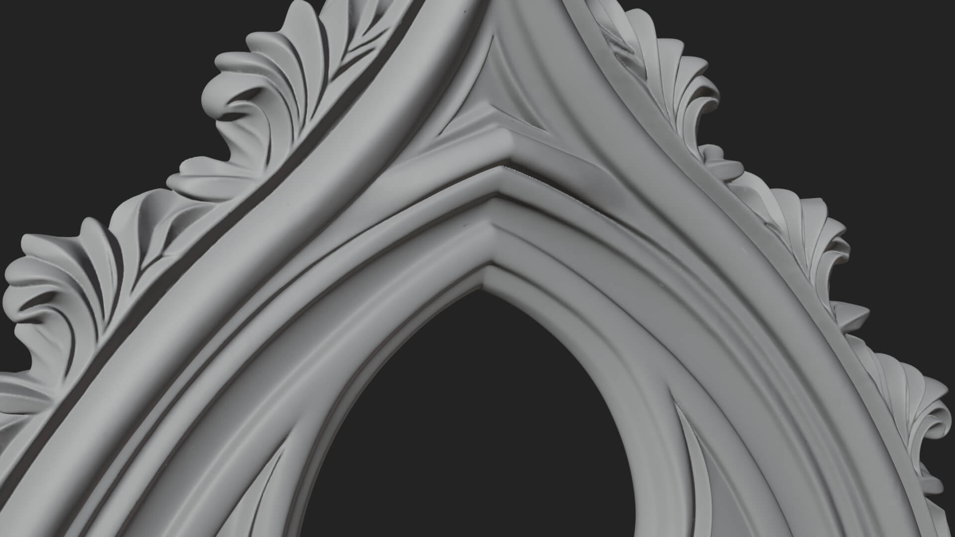 Gothic Stone Arch Design 4 3D Print Model 3D Model