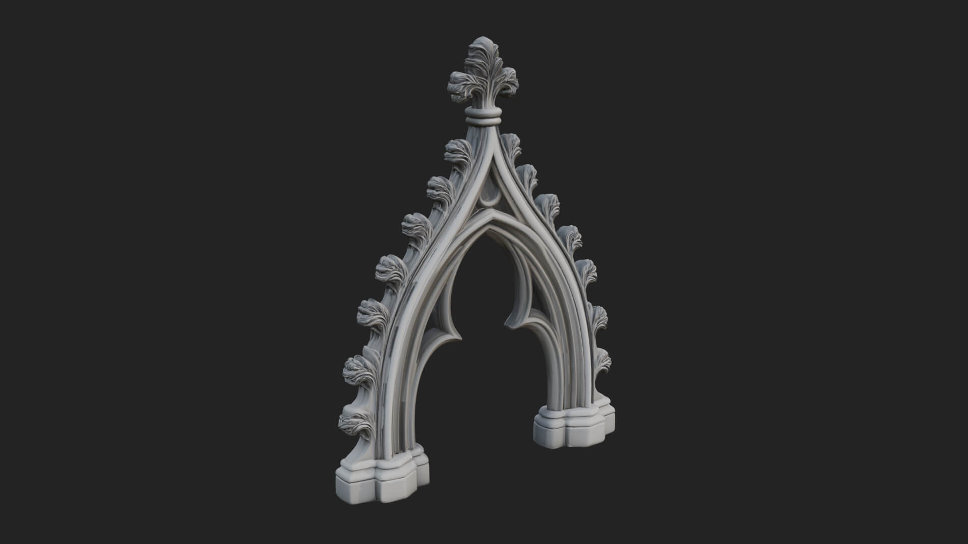 Gothic Stone Arch Design 5 3D Print Model 3D Model
