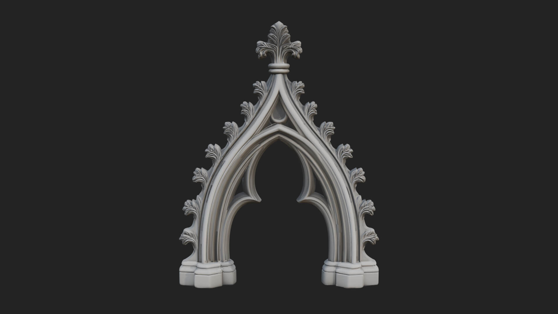 Gothic Stone Arch Design 5 3D Print Model 3D Model