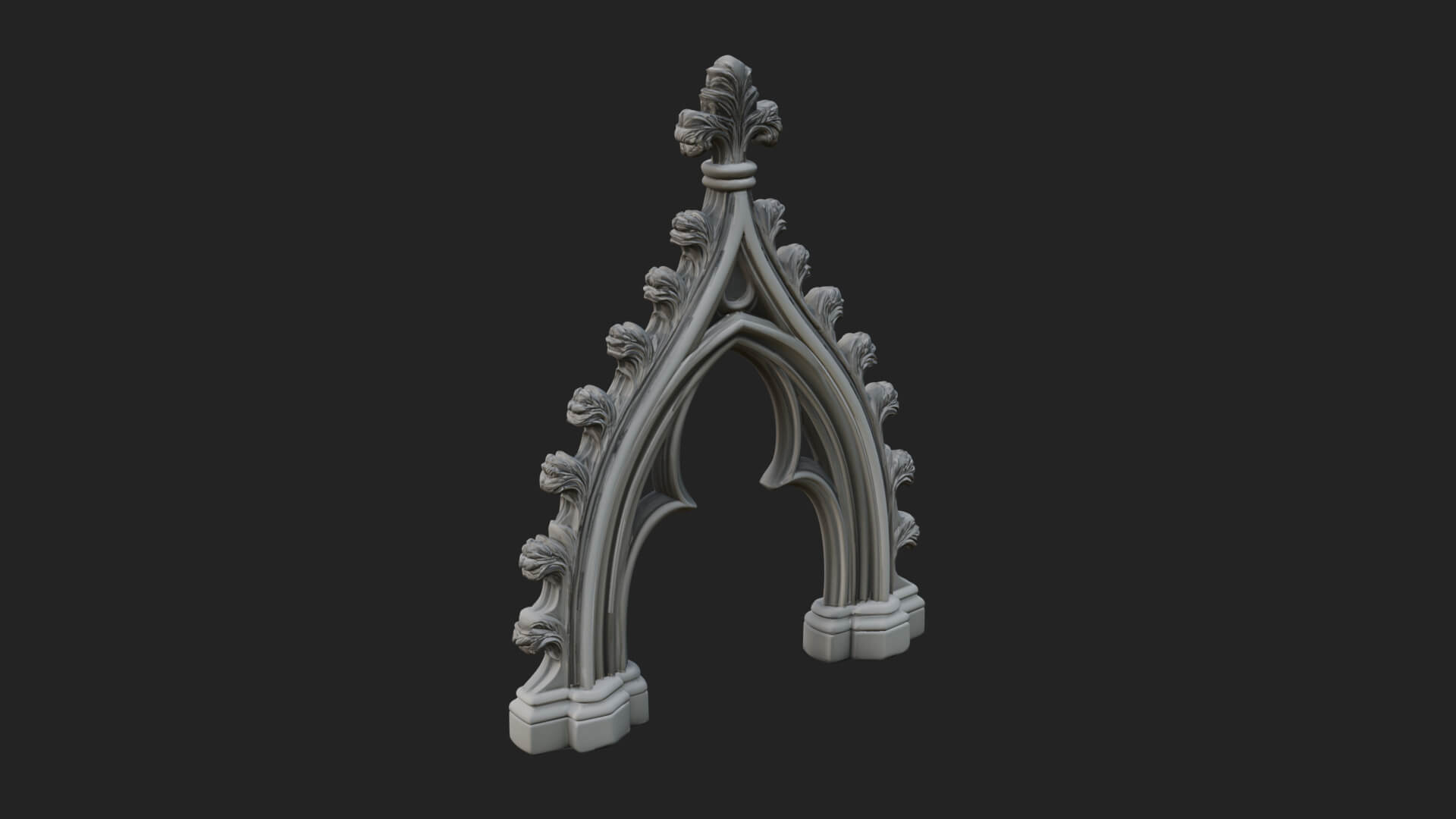 Gothic Stone Arch Design 5 3D Print Model 3D Model