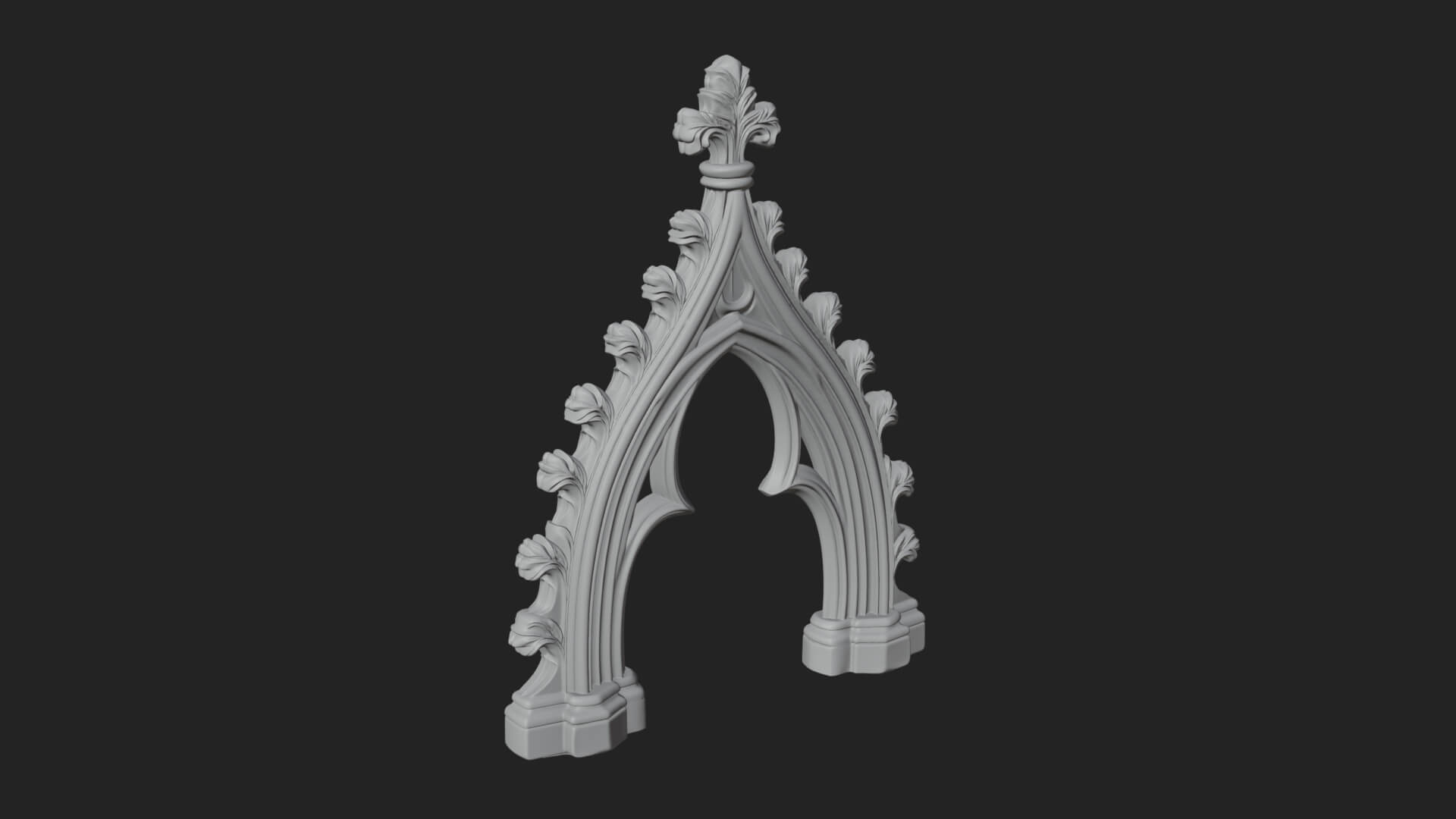 Gothic Stone Arch Design 5 3D Print Model 3D Model